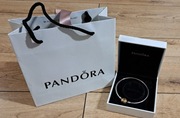 Oryginalna Bransoletka Bangle sztywna Pandora złote serce  roz 18 /1 9  