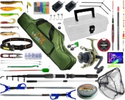 Mega zestaw wędkarski na spławik grunt spinning dla początkujących