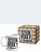 Kubek porcelanowy DZIEŃ DOBRY KOCHANIE 