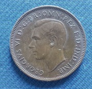 Brytyjska moneta 1/4 ćwierć pensa 1 farthing 1942