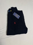Sweter uniseks Polo Ralph Lauren warkocz czarny 