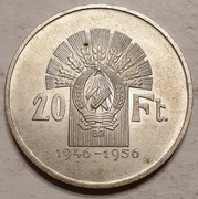 Węgry 20 forint 1956 17,5g Ag 800