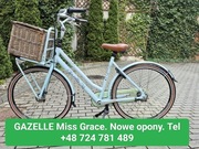 Rower miejski GAZELLE Miss Grace nowe opony. Stan idealny 