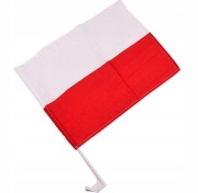Flaga Polska 31x45cm samochodowa 11listopada