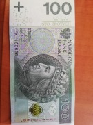 Banknot 100 złotowy o numerze 666 