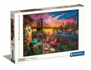 Puzzle Clementoni 3000 Manhattan Balcony Sunset