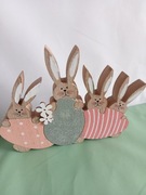 Króliczki wielkanocne z płyty drewnopodobnej