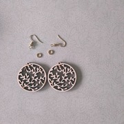 kolczyki handmade baza decoupage kol10