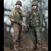 2 x figurki ameryakanów 1/35