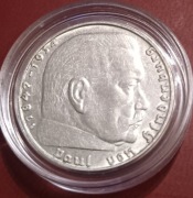 Niemcy - Trzecia Rzesza - 2 marki - 1939 - Hindenburg - srebro