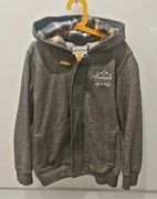 Bluza z kapturem RESERVED 140 cm granat grafit rozsuwana na zamek