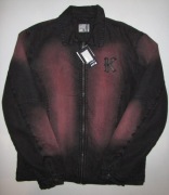 Karl Kani Nowa Kurtka Jeansowa Wiśniowa 100% bawełna Loose Fit Denim L