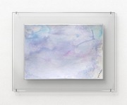 "Zima z głębi jeziora" oryg. obraz mal.tuszem akryl. z sygn. i cert.