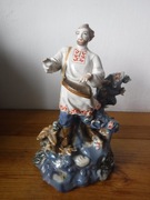 Bardzo duża figurka / statuetka z porcelany Lirnik Kijów ZOBACZ 