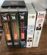 Zestaw pięciu kaset VHS