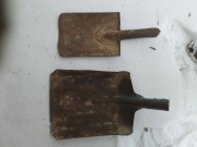 Stara szufla , łopata , szpadel , PRL , 2 sz.