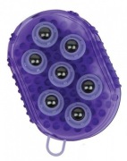 zgrzebło, rękawica z kulkami do masażu konia