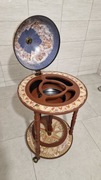 Barek globus na alkohol vintage drewno 88x45x45 cm