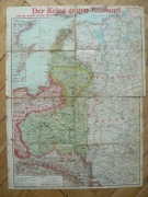 Mapa Wojna z Rosją 1915/16