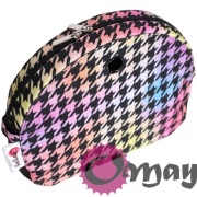 Czarny organizer do Obag MOON LIGHT pepitka tęczowa 2 kieszenie wkład OMAY