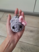 Brelok pluszak Sad hamster smutny chomik Handmade tiktok GRATIS maskotka 