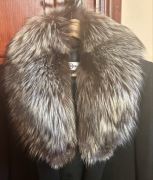 Kołnierz szalowy z lisa srebrnego ok. 90 cm