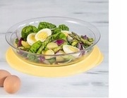 PIĘKNA MISKA PŁASKA PERŁA STOŁOWA 1,3L TUPPERWARE