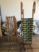 sanki 2 pary dla dzieci i dorosłych