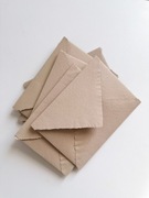 Papier czerpany Koperta B6 Ciemny Beż (10szt)