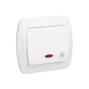 WŁĄCZNIK SIMON AKORD AW7L KRZYŻOWY Z PODSWIETLENIE