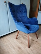 Niebieski fotel z Agaty