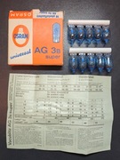 Vintage niemieckie lampy Osram Universal AG 3b Super (10 sztuk)