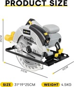 Piła Tarczowa 1200W – Precyzja i Moc dla Profesjonalistów! 