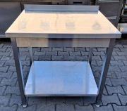 STÓŁ GASTRONOMICZNY Z PÓŁKĄ - GORT - 85/70/85 CM - M.1456.N