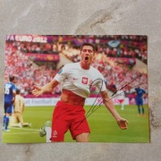 Robert,Lewandowski, zdjęcie ,z oryginalnym autografem , EURO 2012  