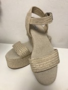 Pull&Bear espadryle, koturny z juty rozm. 41 - 27cm