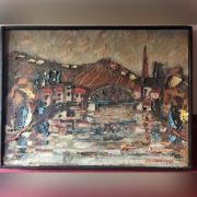 Obraz Stefan Stankiewicz ,, Pejzaż z mostem''