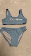 Champion niebieski strój kąpielowy dwuczęściowy basen modny 134/140 9/10l