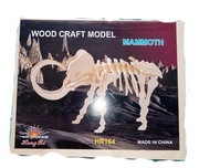 Drewniany model puzzle 3d - mamut