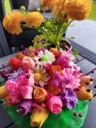 Candle flower box XL wykonany z świec sojowych z aromatem