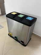 MSV kosz do sortowania ze stali nierdzewnej 3x20 L