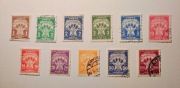 Duży zestaw 11 znaczków PORTO Jugosławia 1951 | Seria Pochodnie