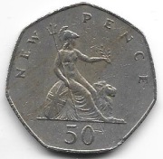 W.Brytania 50 pence 1981