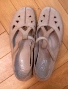 Buty Hotter Nutmeg Soft Beige Nubuck UK 4 EUR 37 Pumps Mary Jane