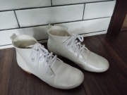 Trzewiki białe skórzane SLY