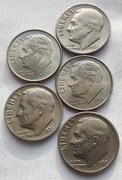 USA 5 x 10 Cent od 1966r.