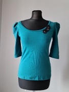 Nowa bluzka S/M 36/38 zara trafaluc butelkowa zieleń