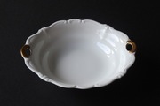 Rosenthal Pompadour Miska Srednia Biel Zloto Relif