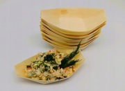 Łódeczki miseczki bambusowe 14cm na przekąski i przystawki 100 szt