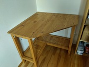 Biurko drewniane narożne Ikea 